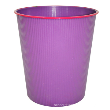 Boîte à déchets violet en plastique pour la maison (B06-931)